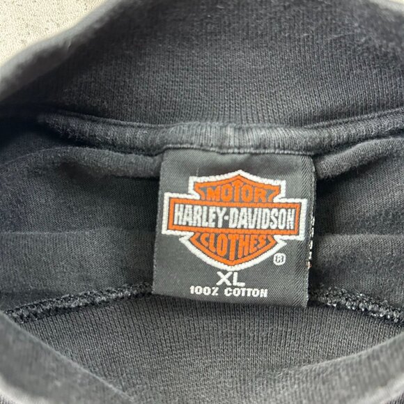 90s Vintage Harley Davidson Graphic Tee Mens XL Long Sleeve Looney Tunes USA - Picture 8 of 13